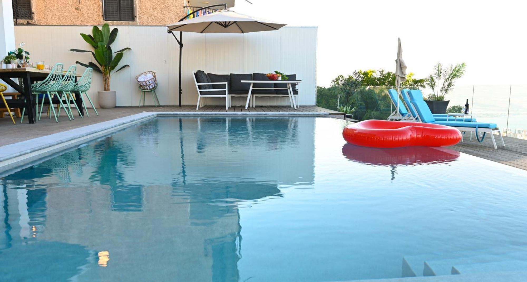 טבריה Villa-Selavi 3 Unit Complex With Infinity Pool מראה חיצוני תמונה